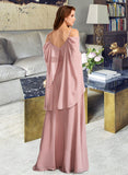 Journey A-Line V-neck Floor-Length Bridesmaid Dress STKP0012810