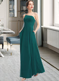 Myla A-Line One-Shoulder Floor-Length Bridesmaid Dress With Split Front Pockets STKP0012876