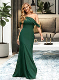 Laura Trumpet/Mermaid One-Shoulder Floor-Length Bridesmaid Dress With Split Front STKP0012921