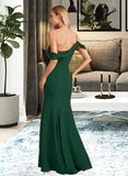 Laura Trumpet/Mermaid One-Shoulder Floor-Length Bridesmaid Dress With Split Front STKP0012921