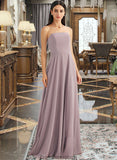 Lillianna A-Line Strapless Floor-Length Bridesmaid Dress With Split Front STKP0013084