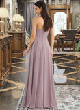 Lillianna A-Line Strapless Floor-Length Bridesmaid Dress With Split Front STKP0013084