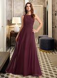 Shiloh A-Line Floor-Length Bridesmaid Dress STKP0013118