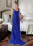 Gladys Chiffon Floor-length Empire Sweetheart Bridesmaid Dress STKP0013212