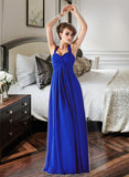 Gladys Chiffon Floor-length Empire Sweetheart Bridesmaid Dress STKP0013212