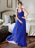 Gladys Chiffon Floor-length Empire Sweetheart Bridesmaid Dress STKP0013212