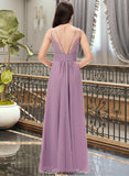 Jennifer A-Line Sweetheart Floor-Length Chiffon Bridesmaid Dress STKP0013225