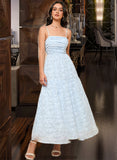 Silvia A-LineSquareNecklineAnkle-LengthBridesmaidDress#273653 STKP0013262