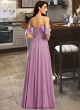 Fatima A-Line Scoop Neck Floor-Length Bridesmaid Dress With Pockets STKP0013287