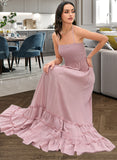 Hilary A-LineSquareNecklineFloor-LengthBridesmaidDress#273611 STKP0013300