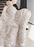 Kianna Trumpet/Mermaid Sweetheart Court Train Tulle Lace Wedding Dress STKP0013710