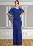 Katharine A-Line V-neck Floor-Length Chiffon Mother of the Bride Dress With Beading Sequins STK126P0014600