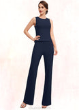 Kaitlynn Jumpsuit/Pantsuit Scoop Neck Floor-Length Jersey Mother of the Bride Dress STK126P0014714