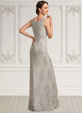 Viola A-Line Square Neckline Floor-Length Lace Mother of the Bride Dress STK126P0014889