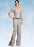 Anabel Jumpsuit/Pantsuit Square Neckline Floor-Length Chiffon Mother of the Bride Dress STK126P0014900