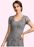 Karsyn A-Line Square Neckline Sweep Train Chiffon Lace Mother of the Bride Dress STK126P0014903