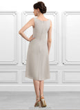 Cheyanne A-Line Scoop Neck Knee-Length Chiffon Mother of the Bride Dress STK126P0014935