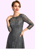 Hanna A-Line Scoop Neck Floor-Length Lace Mother of the Bride Dress With Sequins STK126P0014939