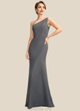 Roberta Sheath/Column One-Shoulder Floor-Length Chiffon Mother of the Bride Dress STK126P0014995