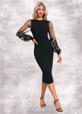 Baylee Scoop Elegant Sheath/Column Polyester Dresses STKP0022312