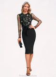 Pamela Scoop Elegant Sheath/Column Polyester Dresses STKP0022374