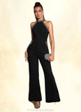 Hortensia Sequins High Neck Elegant Jumpsuit/Pantsuit Polyester Maxi Dresses STKP0022438