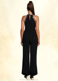 Hortensia Sequins High Neck Elegant Jumpsuit/Pantsuit Polyester Maxi Dresses STKP0022438