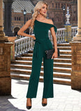 Karina One Shoulder Elegant Jumpsuit/Pantsuit Cotton Blends Maxi Dresses STKP0022491