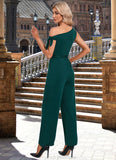 Karina One Shoulder Elegant Jumpsuit/Pantsuit Cotton Blends Maxi Dresses STKP0022491