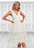 Tia V-Neck Elegant A-line Tulle Dresses STKP0022511