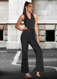 Imani Sequins Cowl Elegant Jumpsuit/Pantsuit Cotton Blends Maxi Dresses STKP0022522