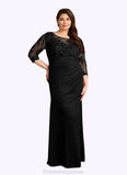 Adelyn Mermaid Scoop Lace Lace Floor-Length Dress STKP0022631