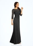 Rebecca Mermaid Lace Floor-Length Dress STKP0022682