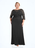 Rebecca Mermaid Lace Floor-Length Dress STKP0022682