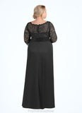 Rebecca Mermaid Lace Floor-Length Dress STKP0022682