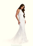 Camilla Mermaid Lace Cathedral Train Dress Diamond White STKP0022770