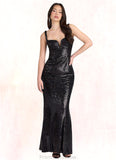 Jaylin Petra Black Sequin Gown Atelier Dresses | Azazie STKP0022887