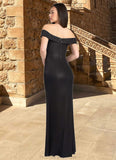 Danielle Gail Black Metallic Off Shoulder Gown Atelier Dresses | Azazie STKP0022898