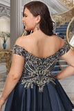 Ruby A-line Off the Shoulder Short/Mini Satin Homecoming Dress STKP0020562