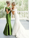 Alejandra Sheath/Column Satin Ruffles V-neck Sleeveless Floor-Length Mother of the Bride Dresses STKP0020426