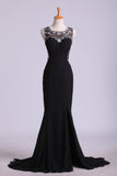 2024 New Arrival Prom Dresses Scoop Neckline Sheath PCT6D91X