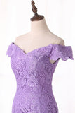 2024 New Arrival Mother Of The Bride Dresses Off The Shoulder Lace PECNJSCB