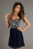 2024 Homecoming Dresses A Line Short/Mini Sweetheart Chiffon With PP5S5B41