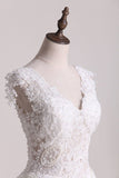 2024 Hot Wedding Dresses Off The Shoulder Ball Gown Tulle PBPSS2HA