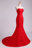 2024 Evening Dresses Mermaid/Trumpet Sweetheart Lace Court PMEZYDPY