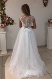 2024 Scoop A Line Wedding Dresses Tulle P1LM88NL