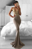 2024 Mermaid Spaghetti Straps Prom Dresses With P4BXHTMC