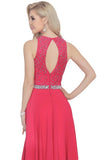 2024 Open Back Scoop A Line Prom Dresses With PJZ6MDSD