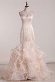 2024 Organza Prom Dresses Sweetheart Mermaid P2SG6B61