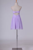 2024 Homecoming Dresses Sweetheart A Line Short/Mini Chiffon With PRCC4943